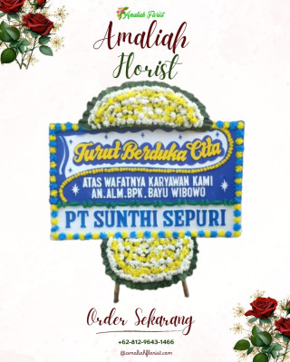 Papan Bunga Duka di Pagar Alam Utara